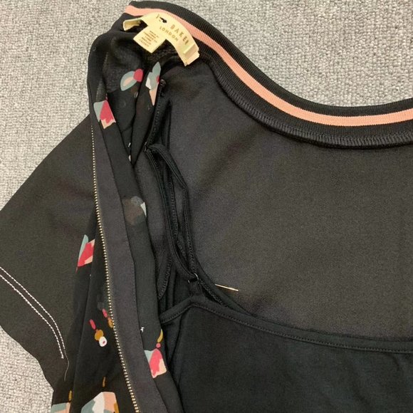 Ted Baker Zolba Floral Back Dress Black - Picture 5 of 8